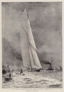 ドイツ皇帝の新しいレーシングカッター流星II 作： William Lionel Wyllie
